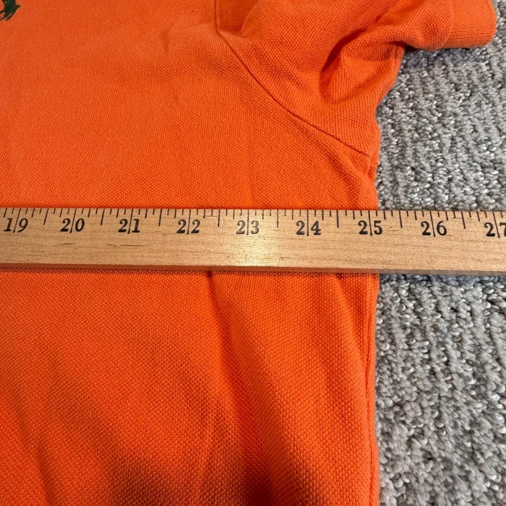 Polo Ralph Lauren Polo Shirt Mens XXL Orange Short Sleeve Cotton Pique Pony Logo